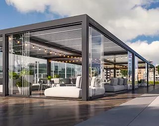 pergola extindere restaurant